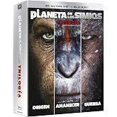 El Planeta de los Simios (4K UHD + Blu-ray) Pack 3 peliculas: El Origen del Planeta de los Simios, El Amanecer del Planeta de