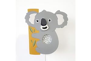 ‎CLEVERE KIDS BABY-COLLECTION Clevere Kids Kinder-Wandlampe Alle meine Tiere | Handarbeit aus der EU | hochwertige Leselampe, Nachtlicht aus Holz | E14 (Koala)