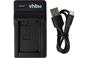 vhbw USB Ladegerät kompatibel mit Canon PowerShot SX50 HS, SX40 HS, SX60 HS, G1 X, G15, G3 x Kamera Camcorder/Akku - Ladeschale, Ladeanzeige, 8,4 V
