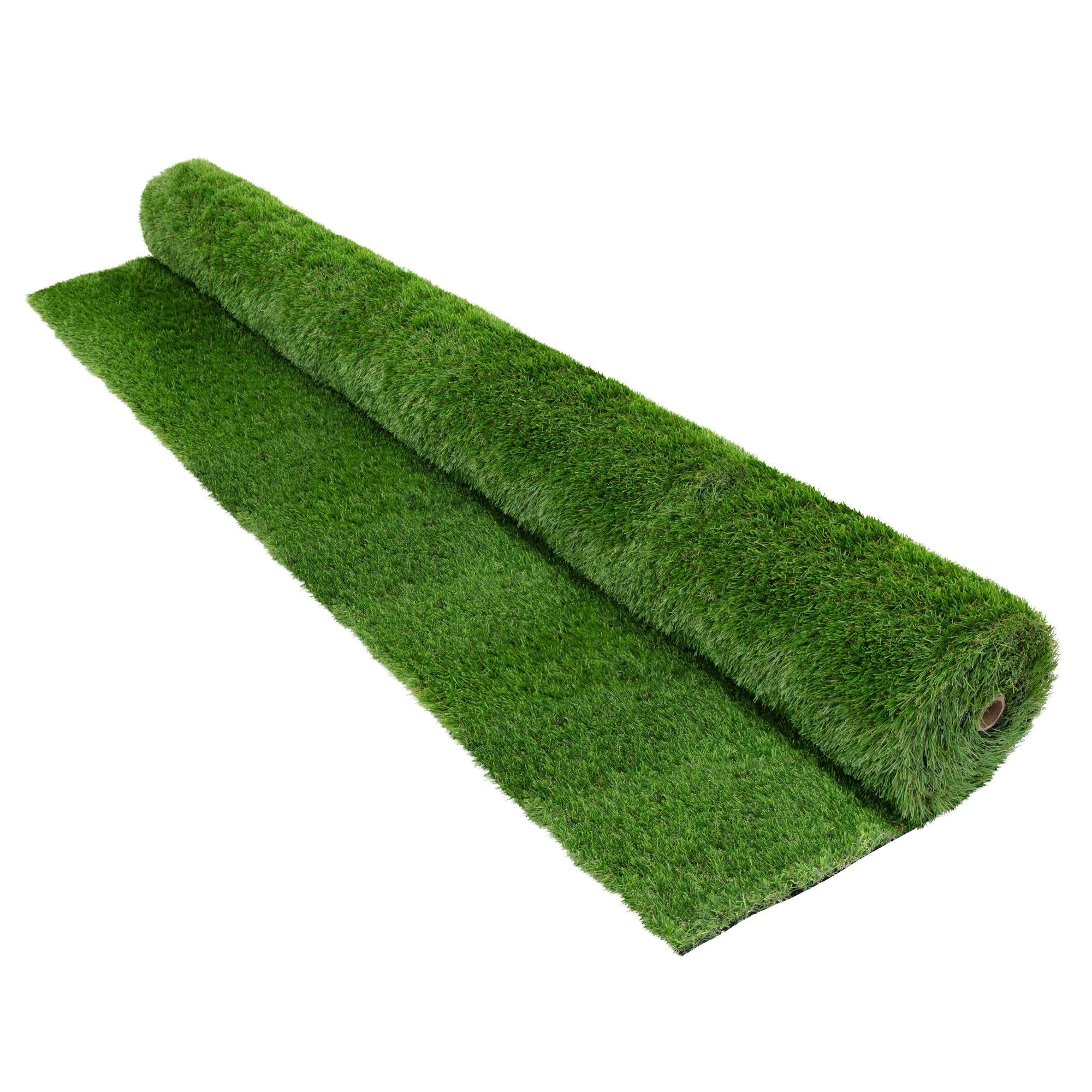 ECD Germany Kunstrasen-Rolle 150x600 cm 9m² Grün, Rasenteppich Outdoor wetterfest, 18mm, Grasmatte Meterware, Kunstgras wasserdurchlässig & UV-beständig, Kunstrasenteppich für Balkon Terrasse Garten - 1