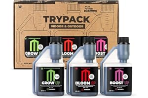 UP NUTRIENTS Trypack Dünger Grow, Bloom & Boost 250 ml | 100% Organischer Dünger für Innen- & Außenanbau | Bewurzelung, Wachstum und Blütendichte | Blüten- und Pflanzenstimulator