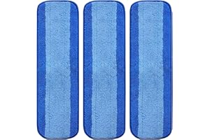 Bahan alamy Microfibre Cleaning Pad for Bona, 3 Pack Mop Heads Compatible with Bona Mop, Washable & Reusable Mop Refill Pads for Wood and Hard-Surface Floors