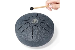 SUBMARINE Steel Tongue Drum Zungentrommel Kinder 3 Zoll 6 Töne A-Dur Steeldrum Mini Pan Drum Handpan Instrument Schlagzeug Anfänger