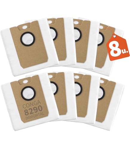 Sacchetti Polvere Premium Per Cecotec Conga 2299 E 2499 (confezione Da 4), Doppio Strato, Alta Capacità - 4