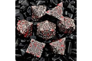 HKDZ 7 Pcs Dnd Dice, Polyhedral Rpg Dnd Dice Set, D&d Dice For Role Playing Game Dungeons And Dragons Dice Mtg Pathfinder D&d Dice Set Glitter