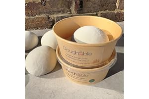 MINATI Doughable - Neapolitan Pizza Dough Balls, 280g - Includes Proving Pot and Semolina - Vegan, GMO Free, Made with Caputo Flour - Makes a 12-14" Fresh Pizza Base (6 Pack)