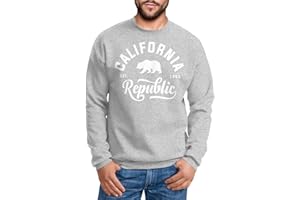 Neverless Schöner California Republic Herren Pullover Sweatshirt