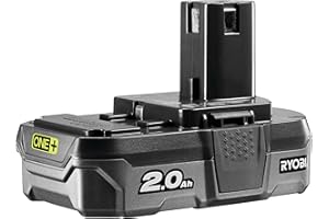 Ryobi - Batterie 18 V ONE+ 2,0 Ah lithium-Ion avec Indicateur de Niveau de Charge - Adaptée avec les Outils ONE+ Rétro-Compatible - Garantie 3 Ans - Grande Autonomie et Performance - RB18L20