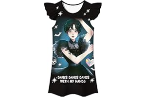 Brigcalki Girls Nightie Girls Girls Pyjamas Short Sleeve Pjs Girls Nightdress for 3-12 years