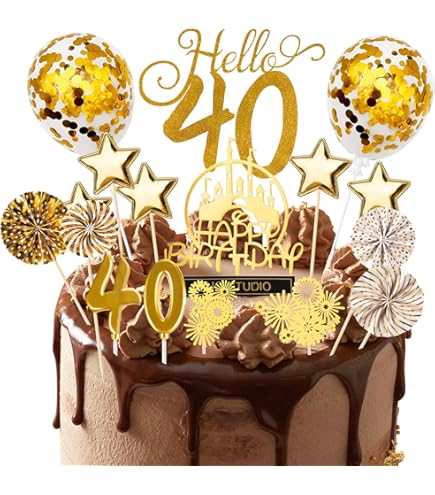 TOPPER PER TORTA Di Buon Compleanno Topper Per Torta In Acrilico Per Feste ~ A EUR 2,17