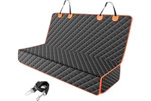 ‎JOEJOY JOEJOY Hundedecke Auto Rückbank, Hundeschutz Auto Rückbank Kratzfeste und Wasserabweisende, Autoschondecke Hund Rücksitz, Rücksitzschoner Hund, 137 x 120 cm Schwarz