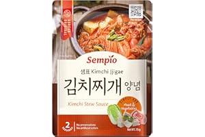 Salsa Coreana para Kimchi Jjigae de Sempio (75g, 1Pack) - Estofado de Kimchi. Auténtico Sabor Coreano para Cocinar Fácilmente en Casa