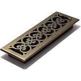 Decor Grates SPH414-A Desenli Zemin Menfezi, 10x35.5 cm, Antik Pirin&ccedil; Kaplama