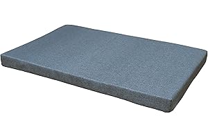 Croci Hydro - Cuscino per cane Rettangolare, Impermeabile Idrorepellente, Sfoderabile, Lavabile facile da pulire, Blu, 50x80x6 cm