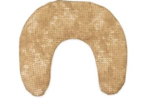 ‎GIRAFFENLAND Kirschkern Nackenhörnchen 30x33 batik-gold | Kirschkernkissen Nacken | Nackenkissen Wärmekissen