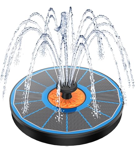Fontaine Solaire Extérieure - Pompe à Eau Solaire 1.5W, 7 Effets D'Eau - Pour Bassin, Jardin Ou Bain D'Oiseaux