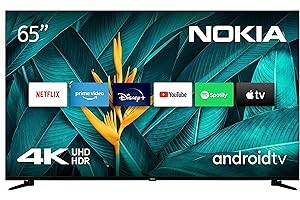 Nokia 65 Pouces (164 cm) 4K UHD Téléviseur - Smart Android TV (DVB-C/S2/T2, Netflix, Prime Video, Disney+) - UN65GV320I - 2023