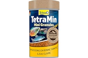 TetraMin Mini Granules Nutri Evolution - Aliment Complet en Mini Granulés aux Ingrédients Naturels pour Poissons de Petite Taille – Recette améliorée Sans conservateurs ajoutés Sans colorants - 100 ml