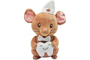 Pandiui23 Peluche Ratón Pérez para Niños – Muñeco Suave del Ratoncito Pérez, Ideal para Dientes de Leche y Regalo Infantil