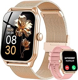 taopodo Reloj Inteligente Mujer, 1.91" Smartwatch Mujer Pulgadas con Llamadas, IP68 Impermeable, 120+ Modos Deportivos con HD Pantalla Táctil, Podómetro, Monitor de Sueño, para Android iOS