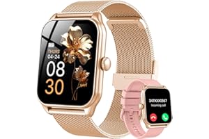 taopodo Reloj Inteligente Mujer, 1.91" Smartwatch Mujer Pulgadas con Llamadas, IP68 Impermeable, 120+ Modos Deportivos con HD Pantalla Táctil, Podómetro, Monitor de Sueño, para Android iOS