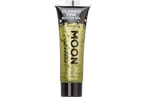Moon Glitter - Gel brillant fin classique - 12ml - Or - Pailleté pour visage.