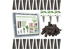 ALUNME 90 Pack Grow Sponges, Replacement Root Growth Sponges Seed Pods Compatible with AeroGarden, Seed Starter Sponges Kit for Hydroponic Indoor Garden System