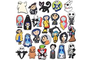 RAROUYI Ornamenti Per Scarpe, 25 Pezzi Ciondoli Decorativi Per Scarpe In Pvc Ciondoli Per Scarpe Per Zoccoli In Cartone Animato Per Bambini Shoe Charm Decoration Coccodrillo Unisex, Natale, Halloween, Festa