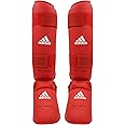 adidas WKF Karate Shin Protector And Removable Instep Pads. Martial Arts Training, Sparring, Fighting, Practice.
