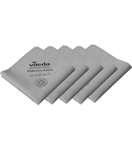 4 Panni Microfibra Vileda PVA - Set Multicolore (Azzurro, Verde, Rosso, Giallo) Per Pulizie Domestiche - Foto 10