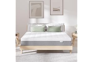 Novilla Matelas 90x190 Fibres de Bambou Mousse à Mémoire de Forme en Gel Fermeté Moyenne Isolation du Mouvement Ultra Respirant Épaisseur 18 cm
