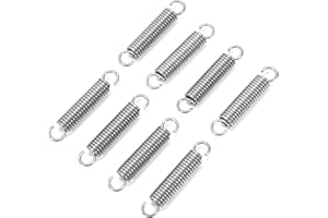 GUNGY Molle a Trazione 50mm Molla di Trazione Doppio Gancio in Acciaio Inossidabile Diametro Filo 1,6mm Diametro Esterno 10mm Tiro 7,9kg 8 Pezzi
