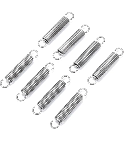 12 Molle A Trazione Con Gancio | 50x12x1.5mm | Acciaio Inossidabile | Per Trampolini, Bidoni - Foto 3