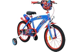 T&Y TRADE 16 Zoll Kinder Fahrrad Jungen Jungenfahrrad Kinderfahrrad Kinderrad Rad Bike Disney Spiderman Marvel TOIMSA 21901w