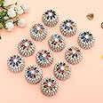 Craftam Aluminum Sindoor Daani, Kumkum Box Bharani Wedding Return Gifts - Set of 12