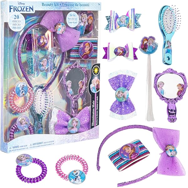 Accessoires Cheveux Frozen Set Beauté Reine Des Neiges - 21 Accessoires Cheveux Et Bijoux - Elsa Et Anna - Cerdá - Enfant Set Beauté Enfant