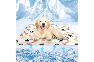 kudmwcc Kühlmatte für Hunde & Katzen,50 X 40cm Kühlmatte Hunde,Selbstkühlende Hundematte,Kühldecke Hundebett Für Kleine Grosse Hunde,Dog Cooling Mat für Zuhause Unterwegs Oder im Auto