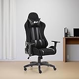 Green Soul Beast Racing Edition Ergonomic Gaming Chair with Premium Fabric & PU Leather, Adjustable Neck & Lumbar Pillow, 3D 