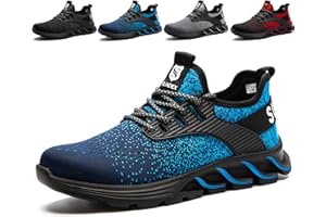 SUADEX Arbeitsschuhe Herren Damen Sicherheitsschuhe Stahlkappenschuhe Sportlich Atmungsaktiv Arbeitsschutzschuhe Schutzschuhe mit Stahlkappen