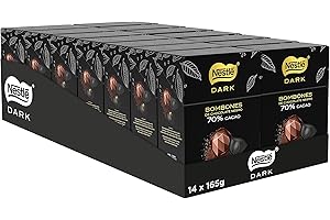 NESTLÉ DARK NESTLE DARK bombones de chocolate negro 70% estuche 14x165g