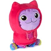 Gabby's Dollhouse, 25 cm b&uuml;y&uuml;kl&uuml;ğ&uuml;nde pel&uuml;ş kedi DJ Catnip (Almanca: Katzenminze), hareketli bacaklı birinci sınıf pel&uuml;ş hayv