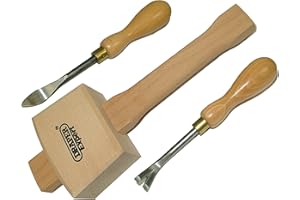 PANDORAS UPHOLSTERY Wooden Handle Tack Lifter, Staple Remover + Mallet Upholstery Kit