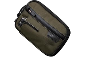 ALPAKA Admin Pouch Pro EDC Pouch Organizer - Small EDC Tool Pocket for Men with YKK Zipper, Weatherproof Tool Sheath for Gears, Electronics, Cables, Travel Accessories, Green-X42
