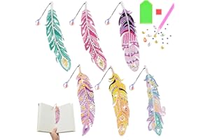 Deepton Bastelset Kinder ab 6 Jahre, Diamond Painting Lesezeichen Kinder Erwachsene, Bastelset Mädchen, Kreatives Geschenk für Mädchen 6 7 8 9 10 11 12 Jahre, Lesezeichen Kindergeburtstag Basteln