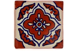 Tumia LAC Azulejos Mexicanos Artesanales de Talavera de 5cm
