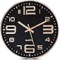 STAR WORK Wall Clock Non-Ticking Silent 30 cm Battery Operated Classic Quartz Clock Easy to Read for Room/Home/Kitchen…