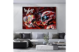 JLFDHR Lienzo decorativo para pared de 50 x 70 cm, sin marco, diseño de Marc Marquez Moto GP, impresión modular, cuadro de regalo, moto, deporte, arte de pared, decoración moderna