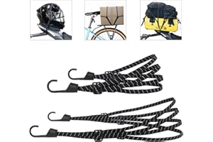 AIBELI 2 Pezzi Cinghia Elastica con Ganci, Cinghie per Moto, Cinghie per Bicicletta, Cinghie per Valigie Bagagli, Cinghie del Casco, Cinghie Elastiche per Bagagli