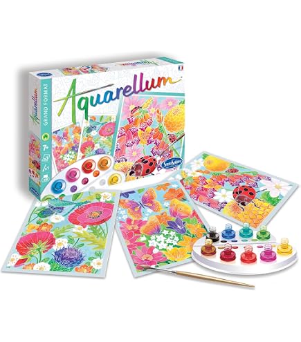 Recharge Aquarellum Chats – Peinture Aquarellable Magique, Dès 8 Ans, Fabriqué En France