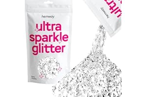 Hemway supplémentaire Chunky Glitter 100 g 3,5 oz Cosmetic Safe 1mm 0,04 1/24 - Argent